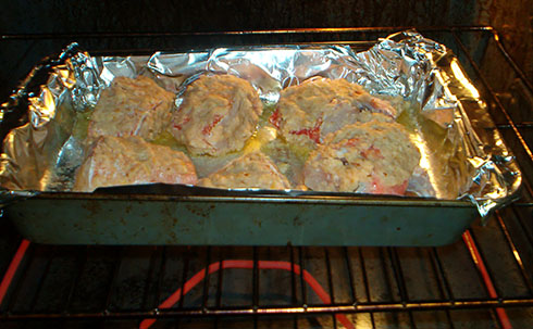 grouper in the oven